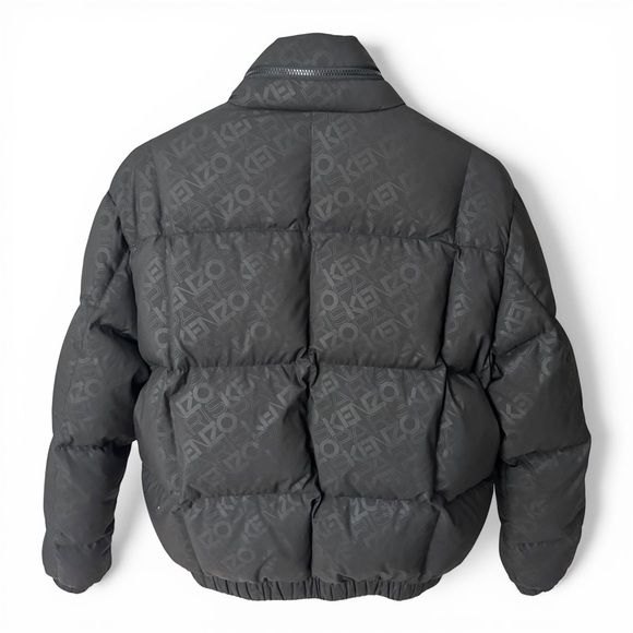 KENZO PARIS Monogram Logo Puffer Jacket Black XS - Picture 2 of 9